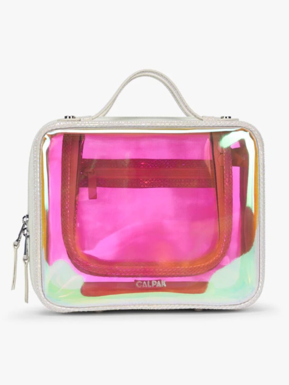 Calpak Medium Clear Cosmetics Case